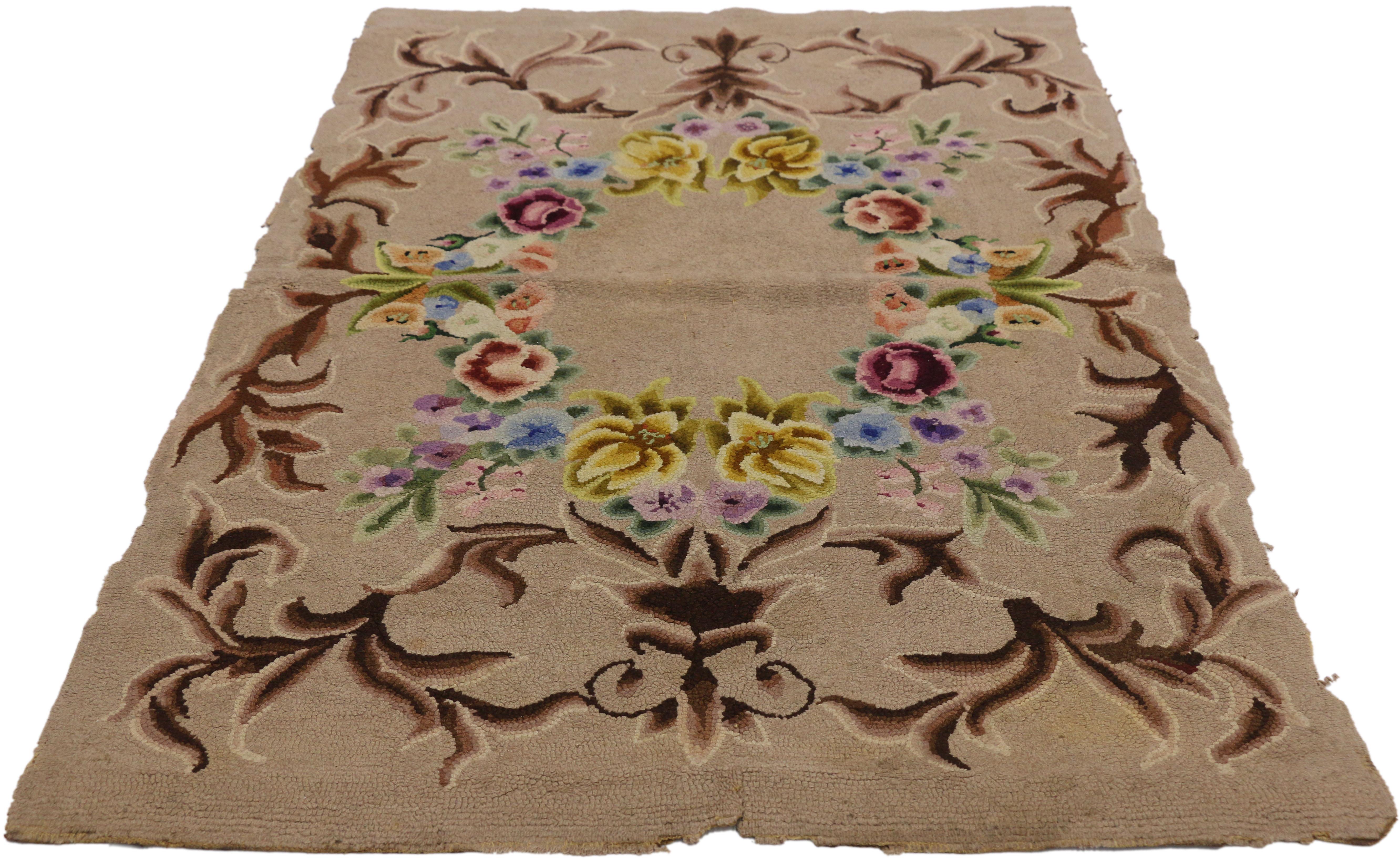 antique american hooked rugs