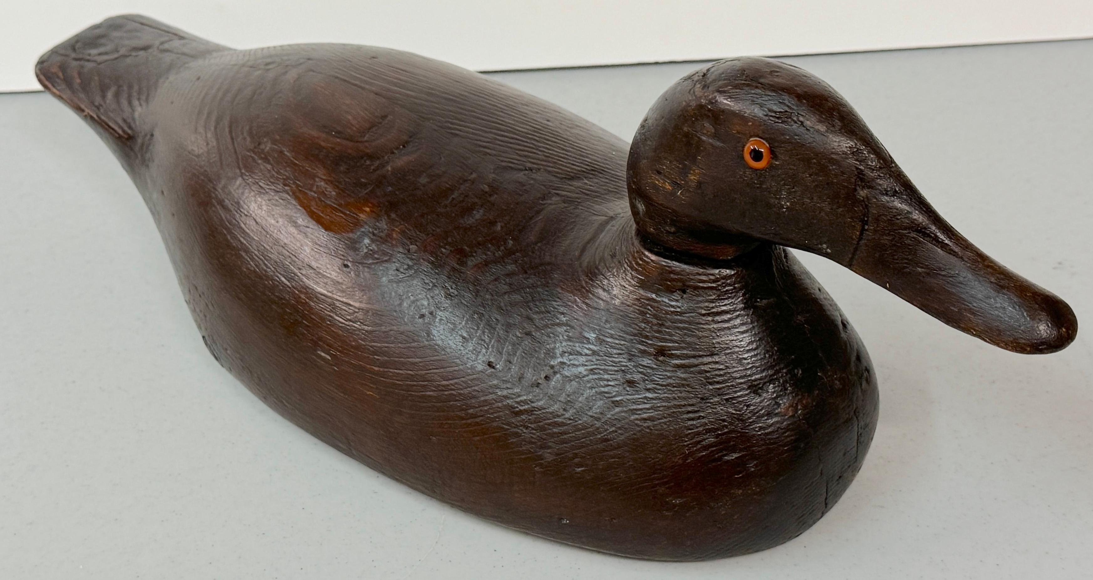 Antiker amerikanischer Jagd Canvasback Decoy Signiert C. A Locart & J.G. im Angebot 8