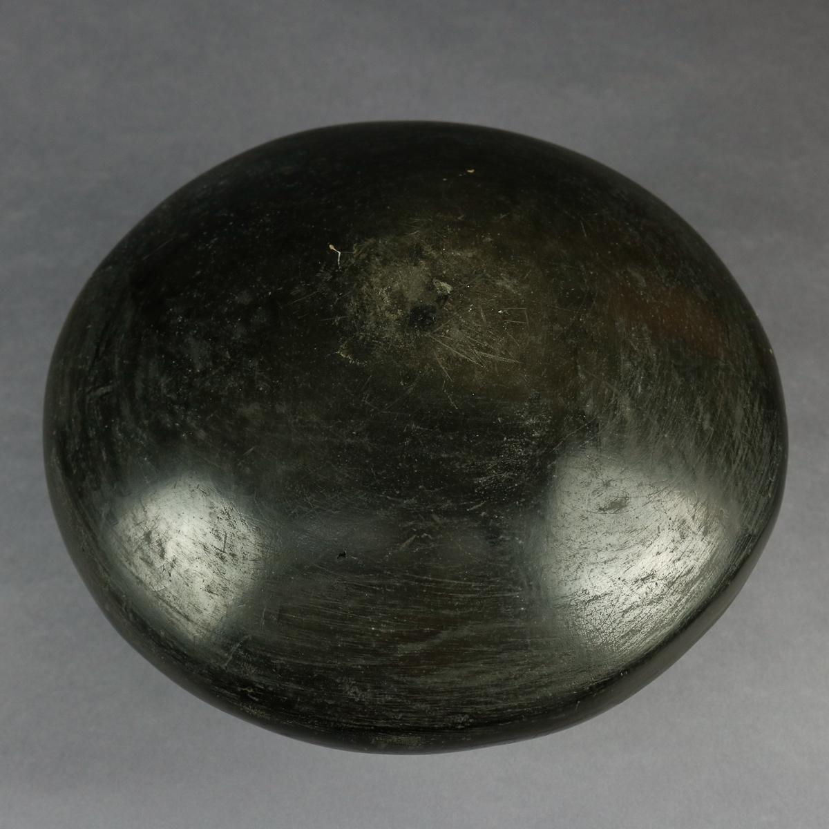 20th Century Antique American Indian San Ildefonso Pueblo Black on Black Pottery Vase