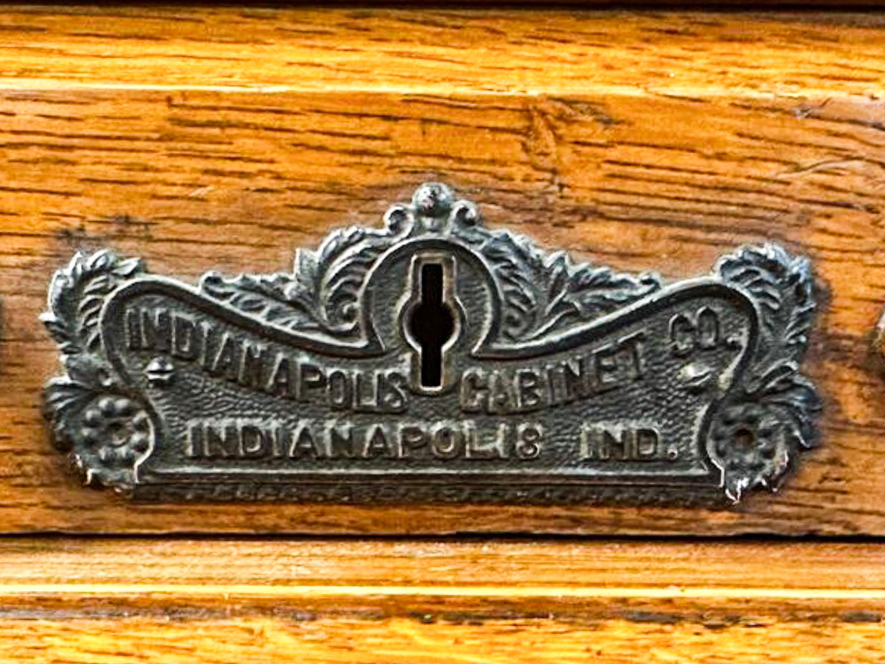 Antique American Indianapolis Oak Wooton Roll Top Tambour Wells Fargo Desk 1890 14