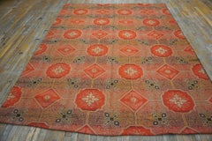 19th Century American Ingrain Carpet ( 7'7" x 9'6" - 230 x 290 )