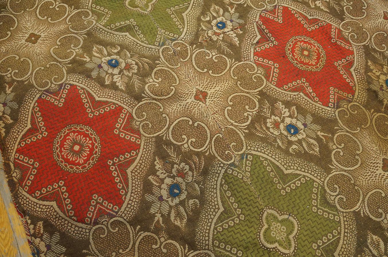 Mid 19th Century American Ingrain Carpet ( 8' 2'' x 12' 9'' - 250 x 390 cm ) For Sale 8