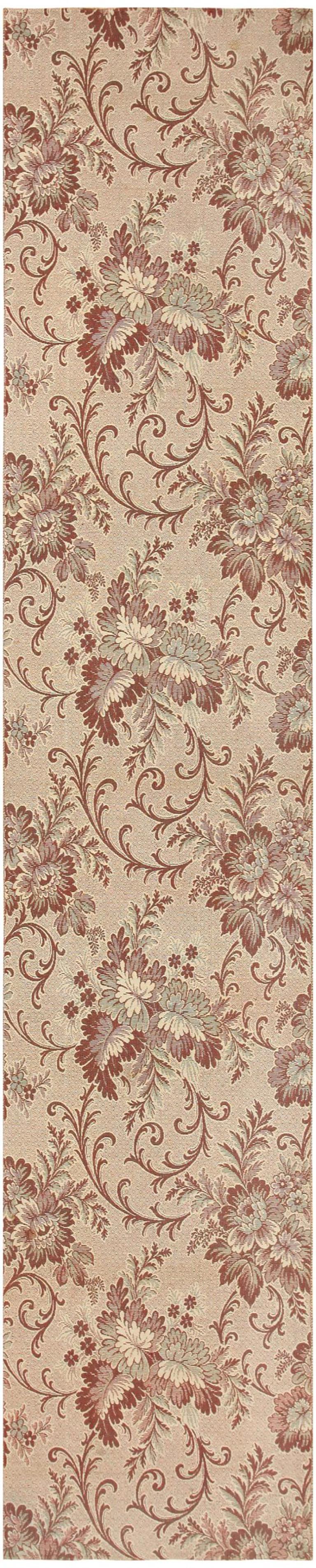 Neutral Flat Woven Antique American Ingrain Rug, Country of Origin: United States, Circa Date: 1920