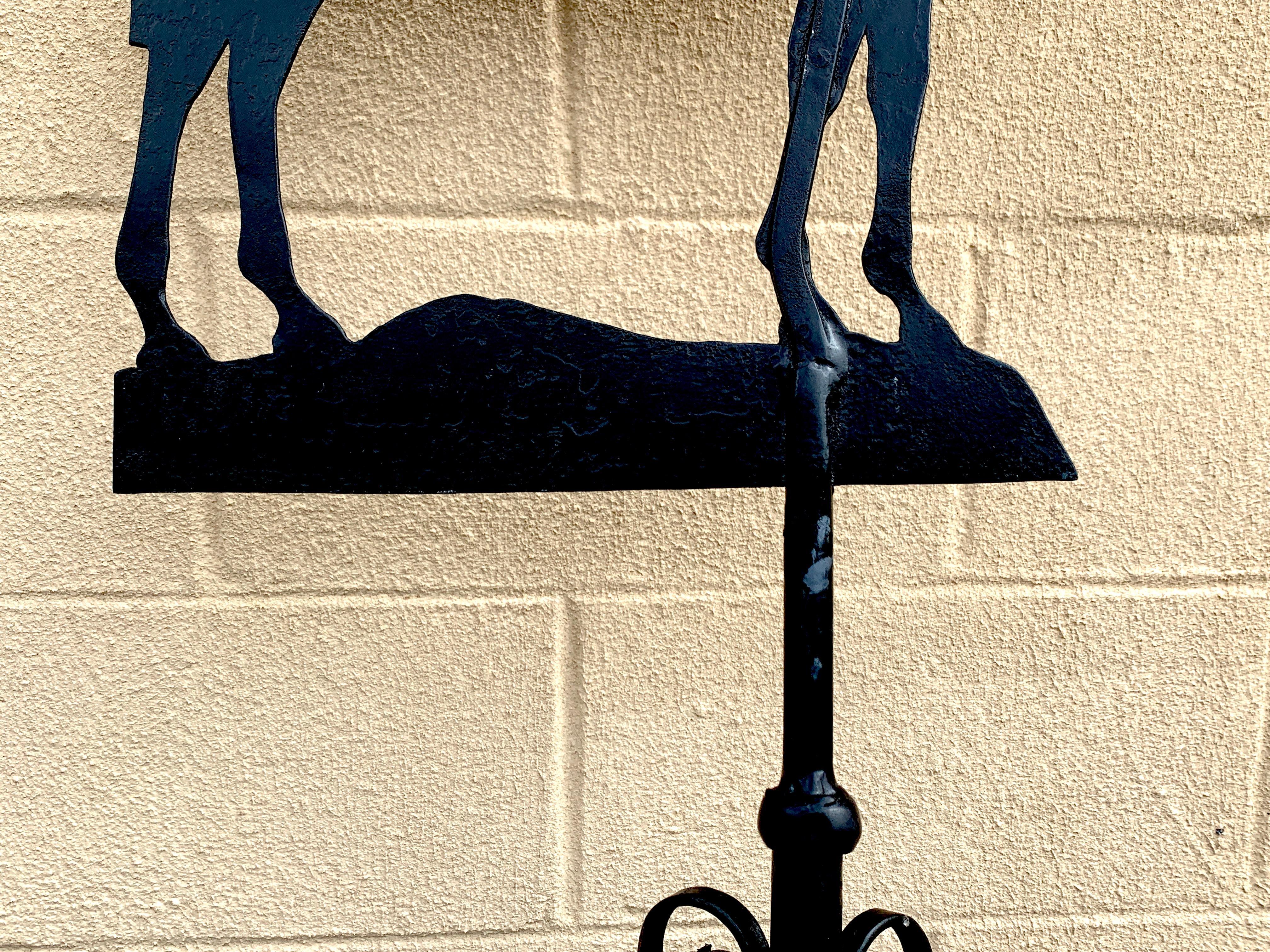 Antique American Iron Horse Weathervane, Nashville TN In Good Condition For Sale In West Palm Beach, FL