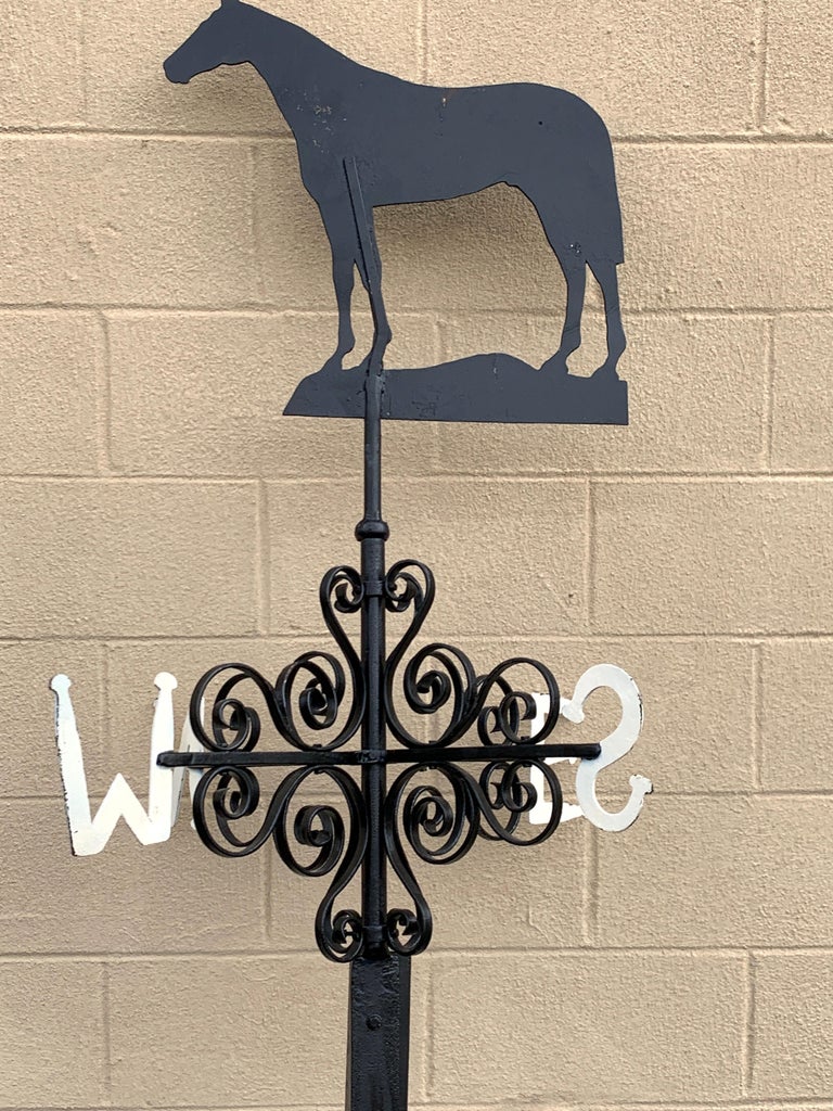 Antique American Iron Horse Weathervane, Nashville TN For Sale at 1stDibs