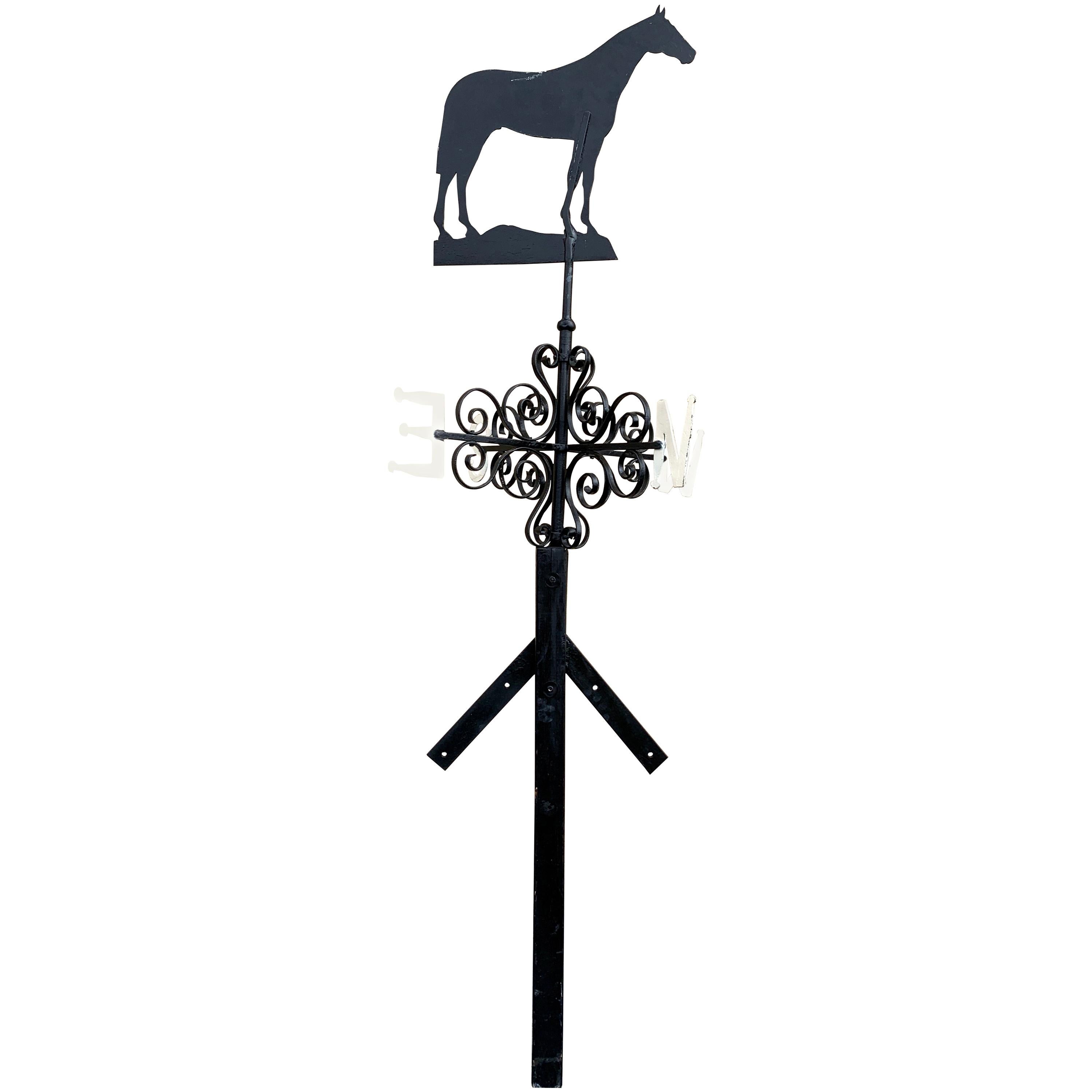 Antique American Iron Horse Weathervane, Nashville TN For Sale