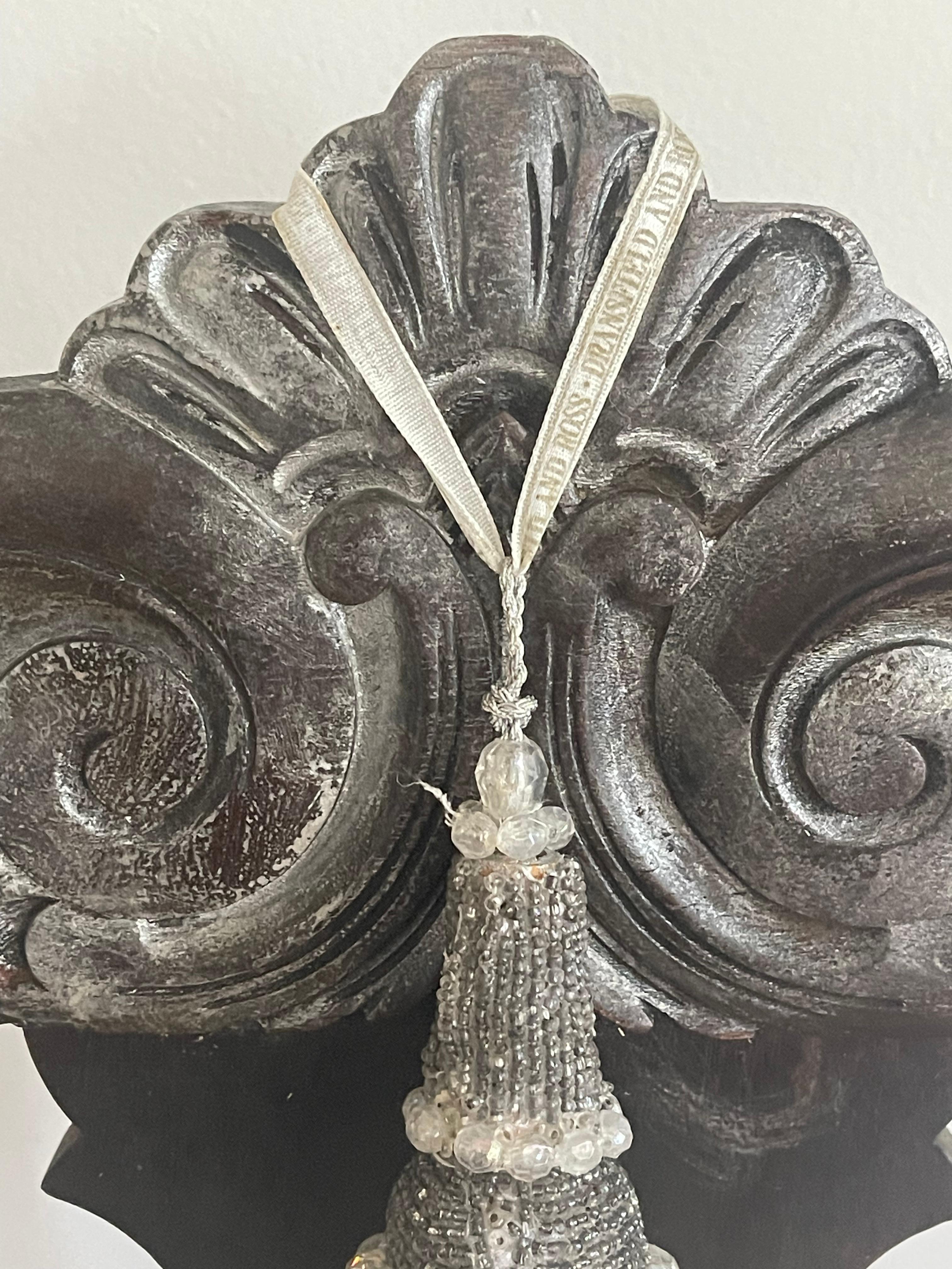 Antique American Jacobean Chair with Lambskin For Sale 1