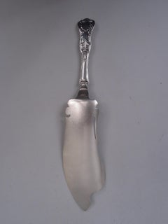 Antique American King Sterling Silver Fish Slice with Aesthetic Blade
