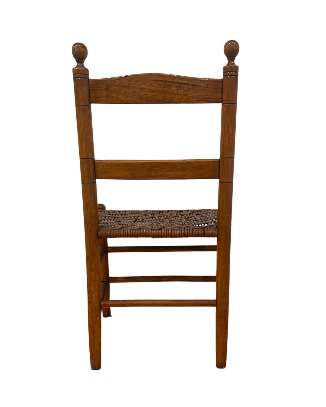 ladderback chairs with woven seats