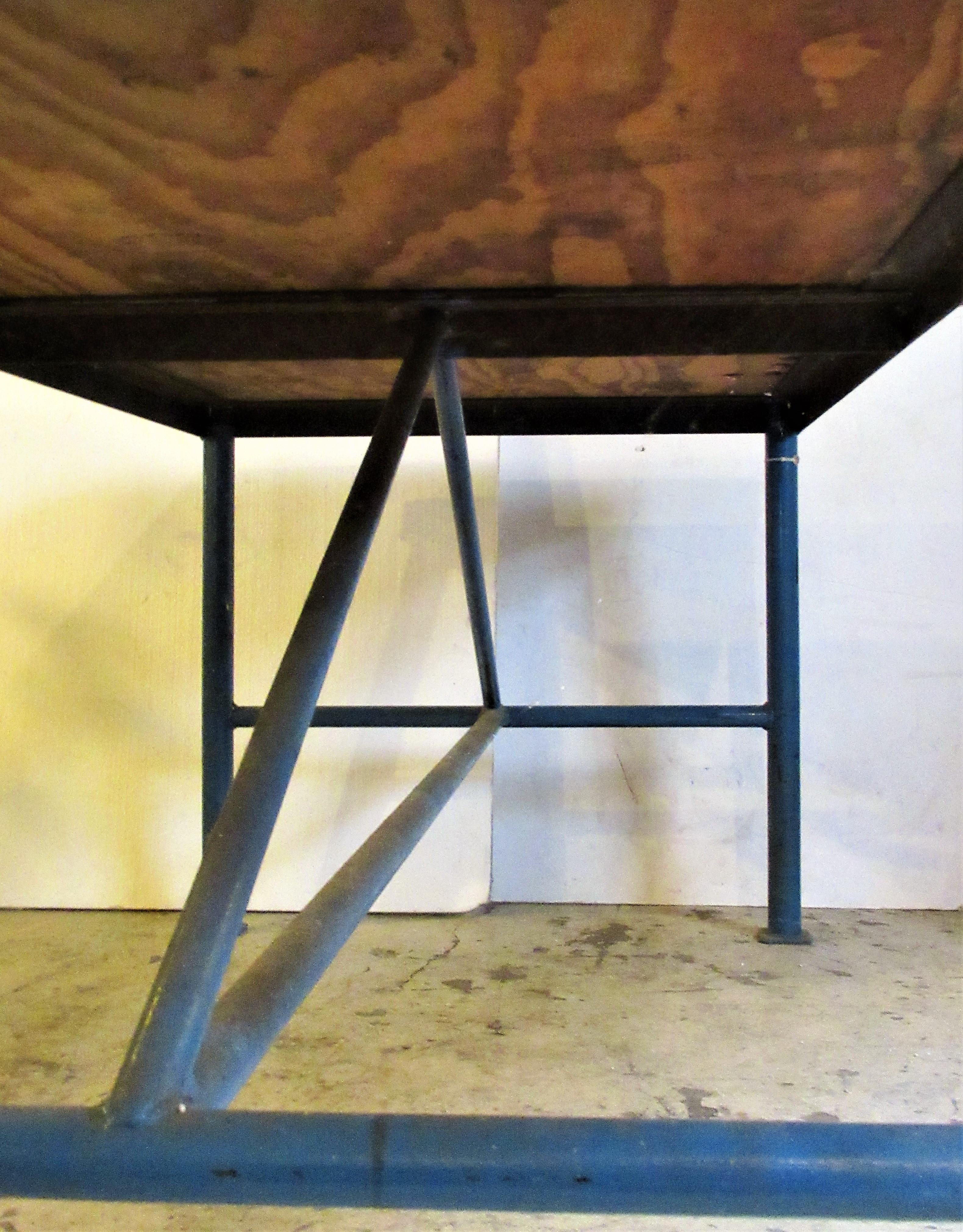 Antique American Industrial Work Table 6