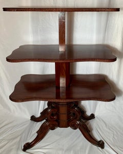 Antique American Mahogany Three-Tier Étagère, circa 1840