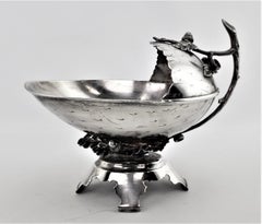 Antique American Middletown Silver Plated Figural Nut Bowl or Centerpiece