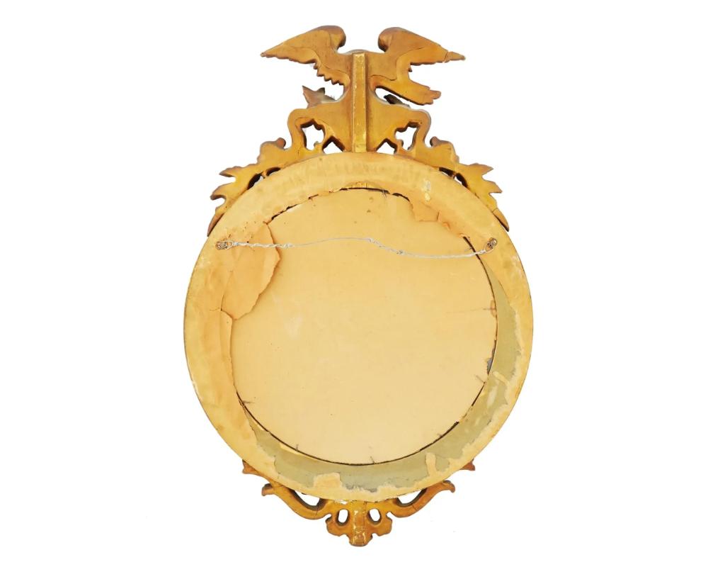 North American Antique American Mirror With Gilt Frame And Eagle