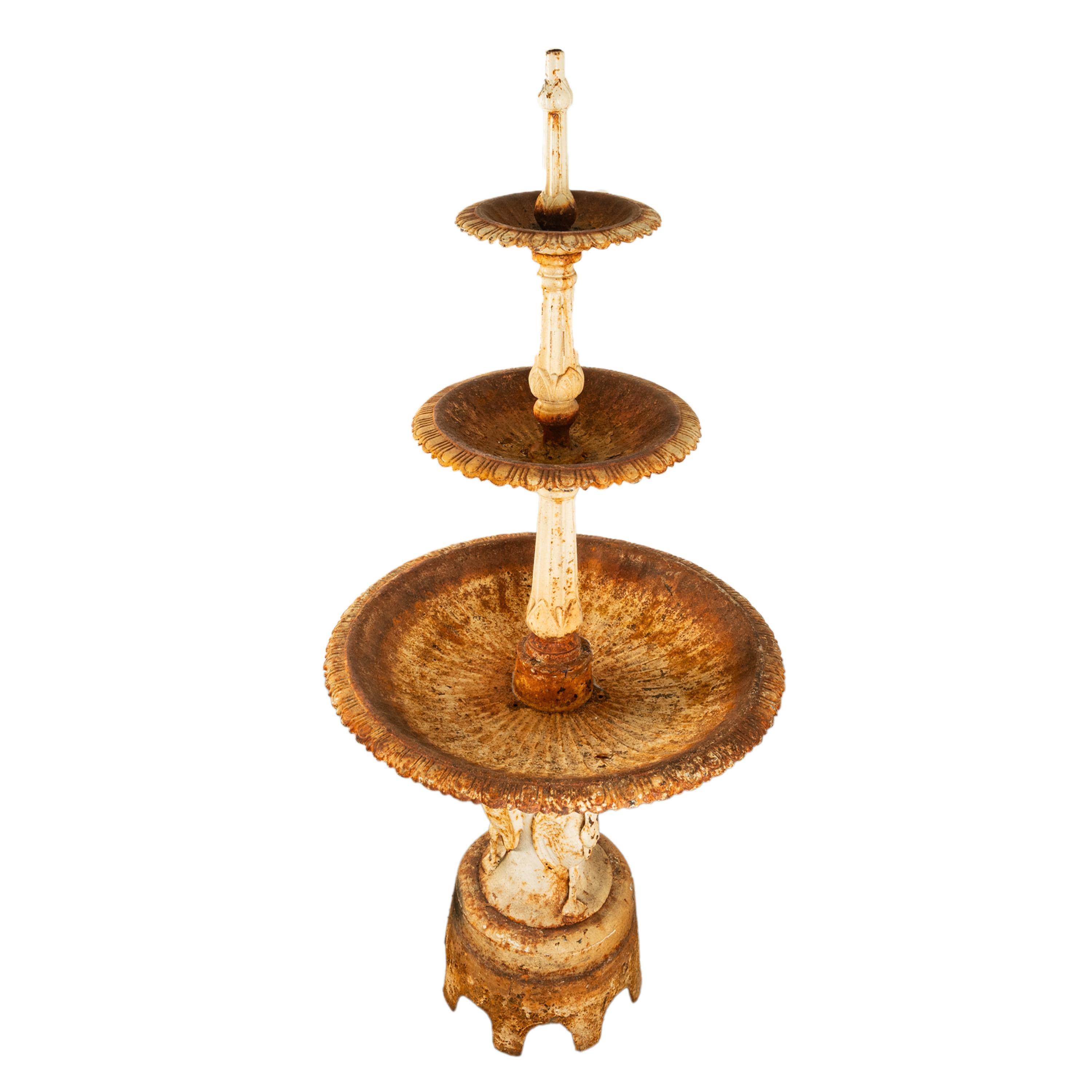 Moulage Antiquité américaine Monumental 3 Tier Cast Iron Garden 98