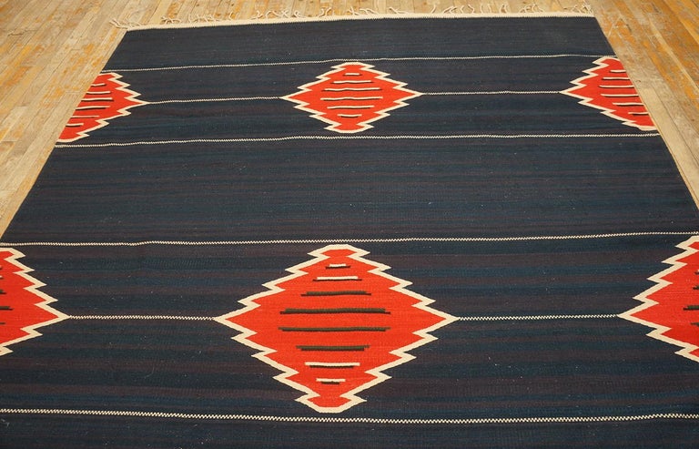 Mid Century Mexican Zapotec Flat Weave ( 6'4