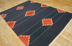 Mid Century Mexican Zapotec Flat Weave ( 6'4" x 9'6" - 193 x 289 cm )