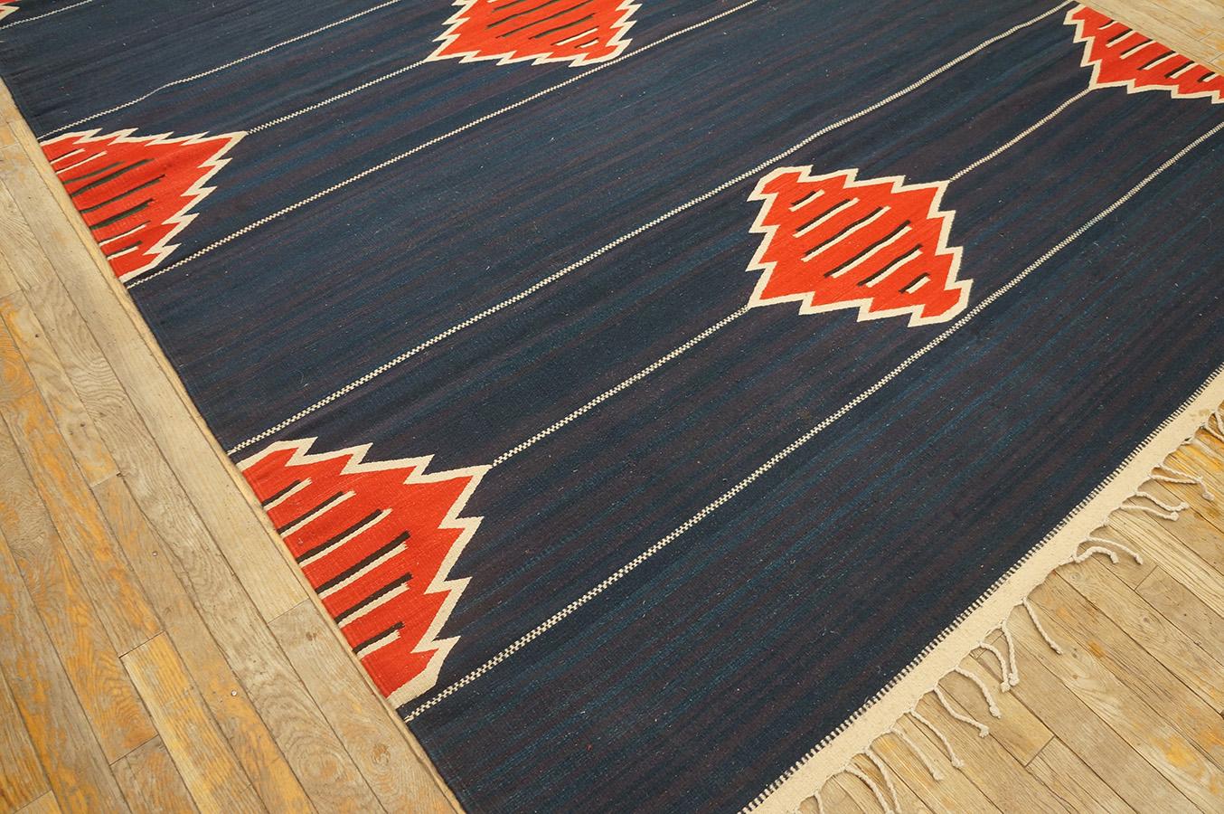 Mid Century Mexican Zapotec Flat Weave ( 6'4