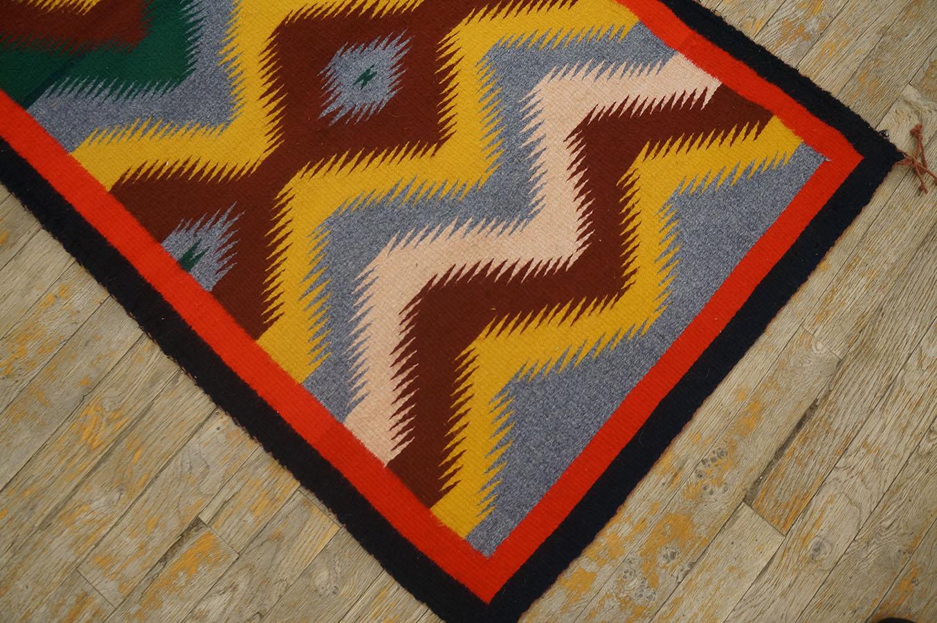 Mid 20th Century American Navajo Rug ( 2' 3'' x 3' 3'' - 68 x 99 )  For Sale 2