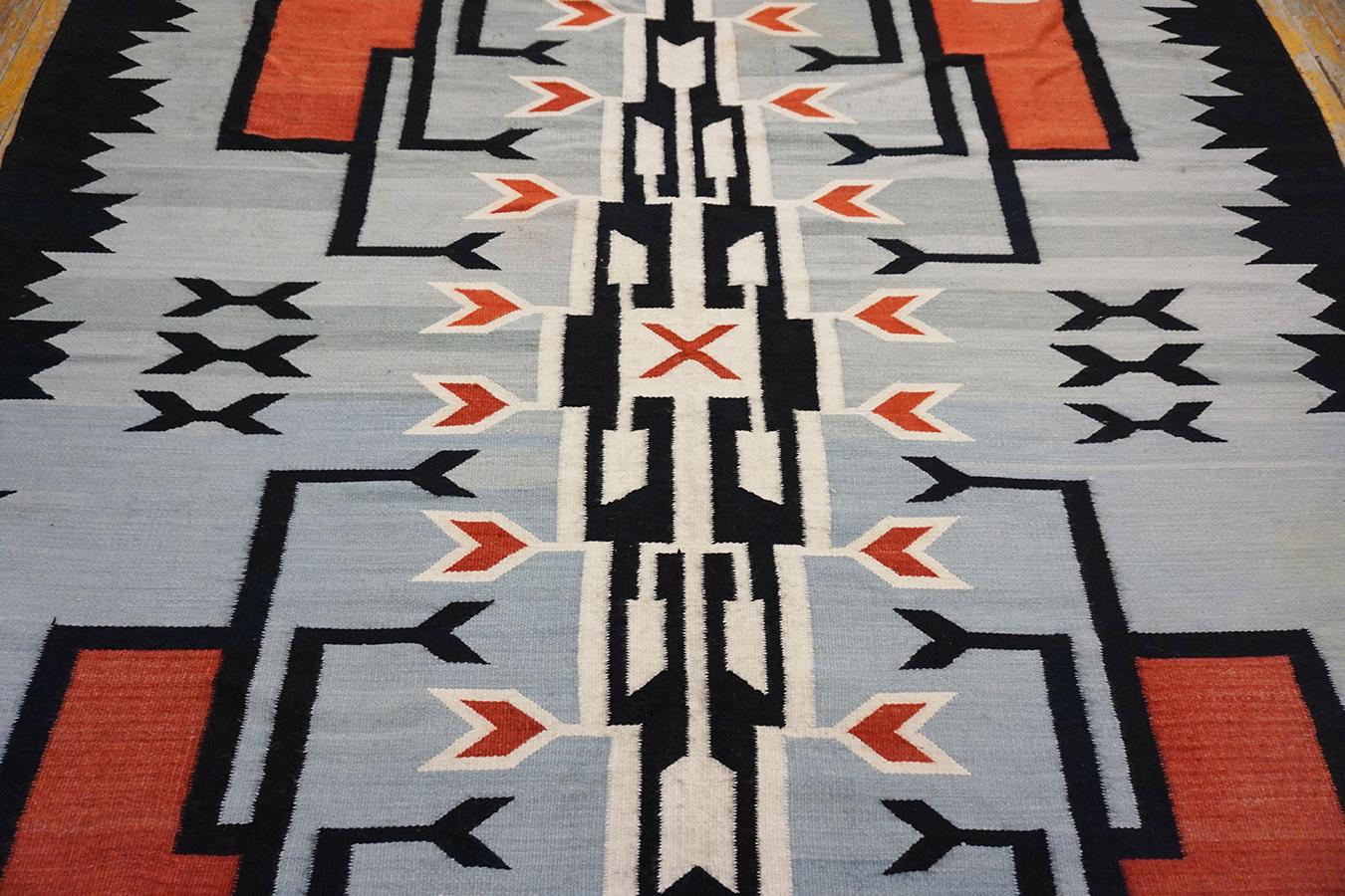 1930s Chimayo Southwestern Style Carpet ( 7'2