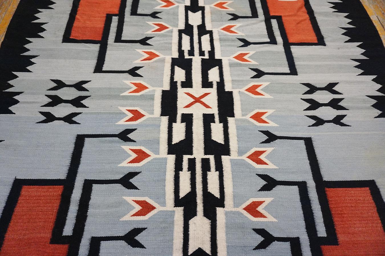 1930s Chimayo Navajo Style Carpet ( 7'2