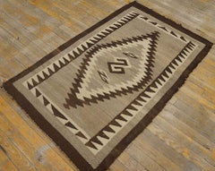 1930er Jahre American Navajo Two Grey Hills Teppich ( 2'4" x 4'3" - 72 x 130 )