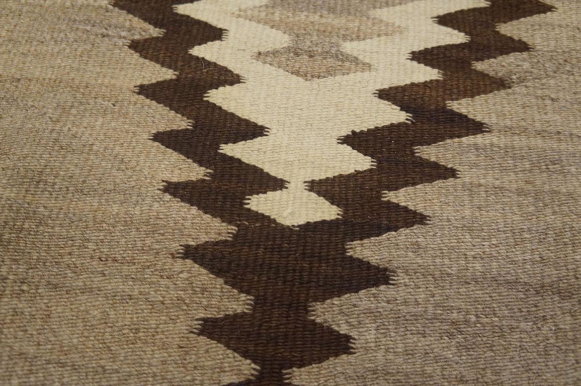 Wool 1930s American Navajo Two Grey Hills Carpet ( 2'4