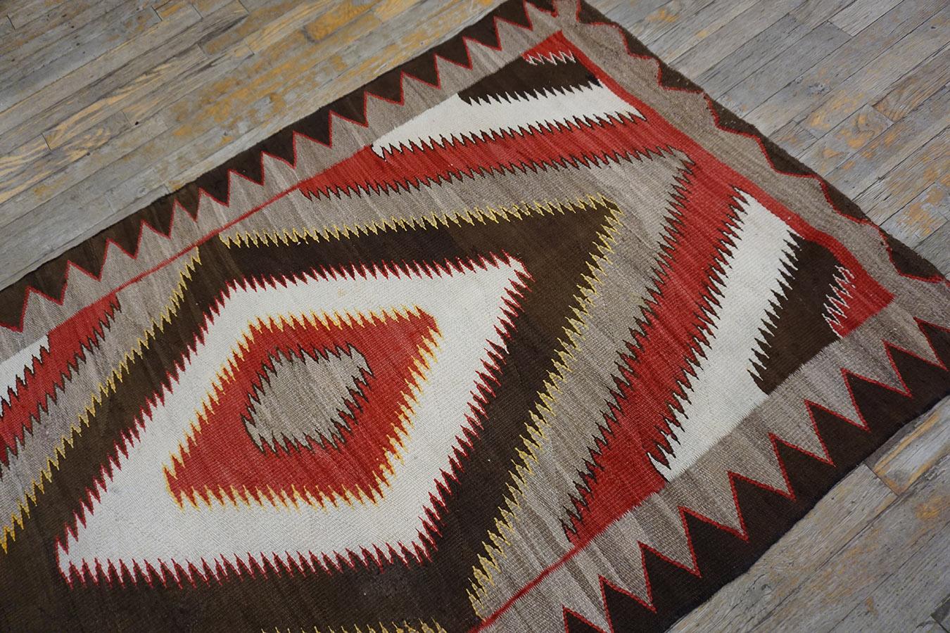 1930er Jahre Amerikanischer Navajo Teppich ( 3'6