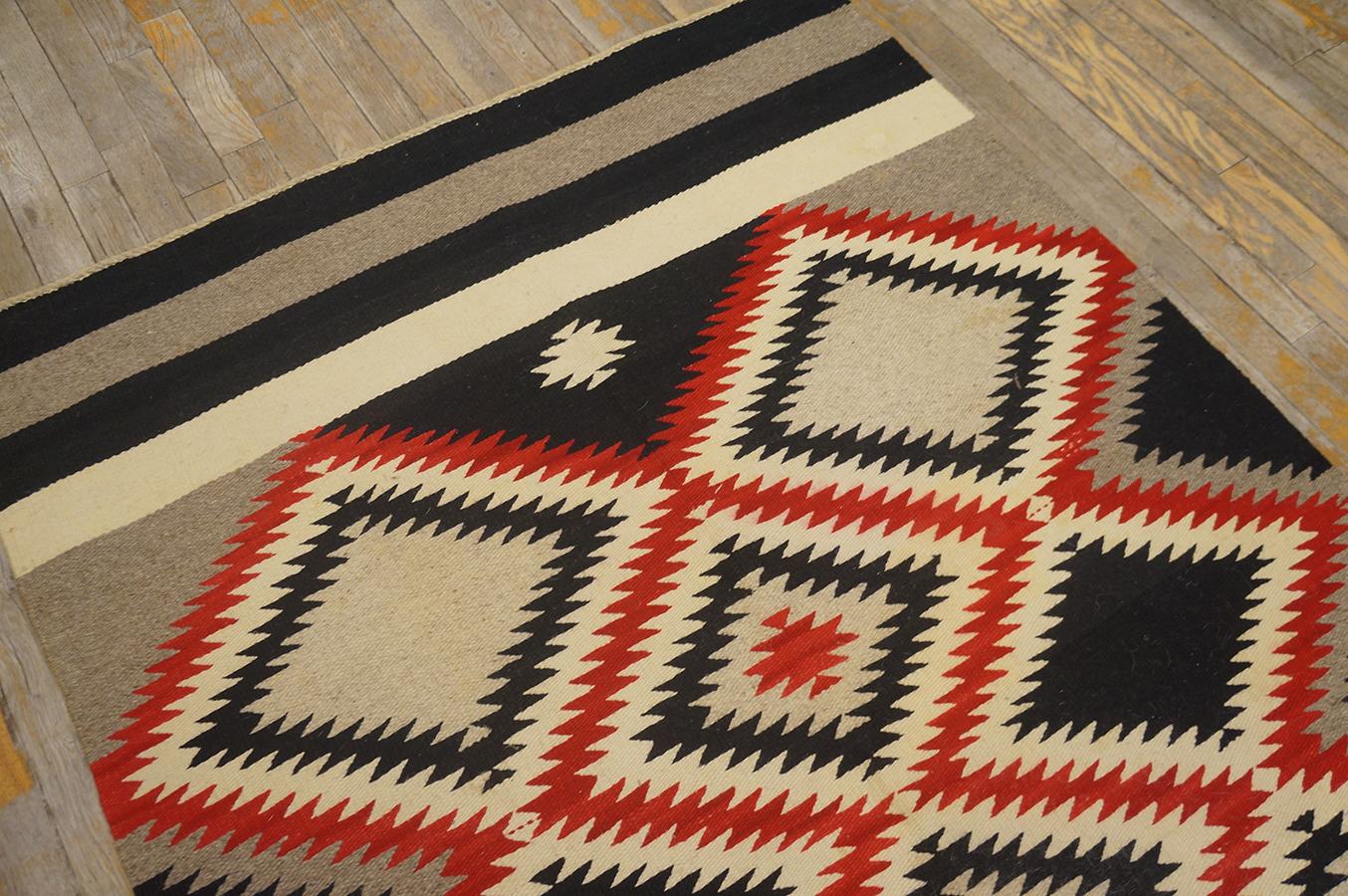 Mid-20th Century 1940s American Navajo Carpet ( 3'9