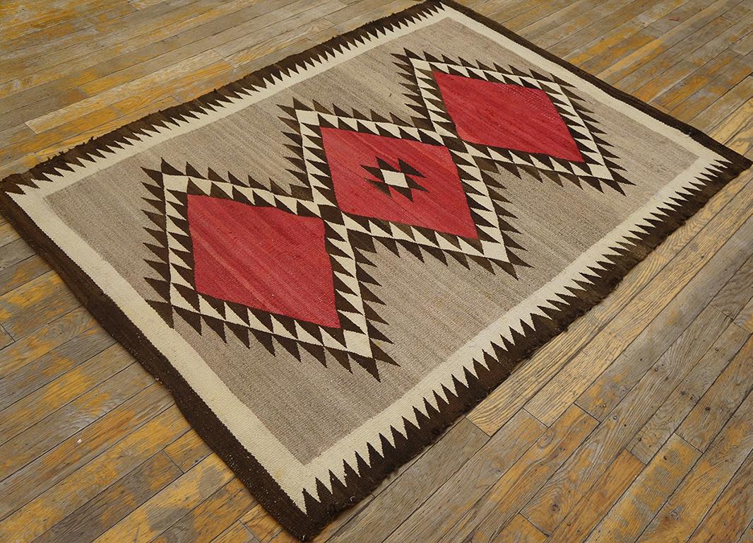 Antique American Navajo rug. Size: 3'6