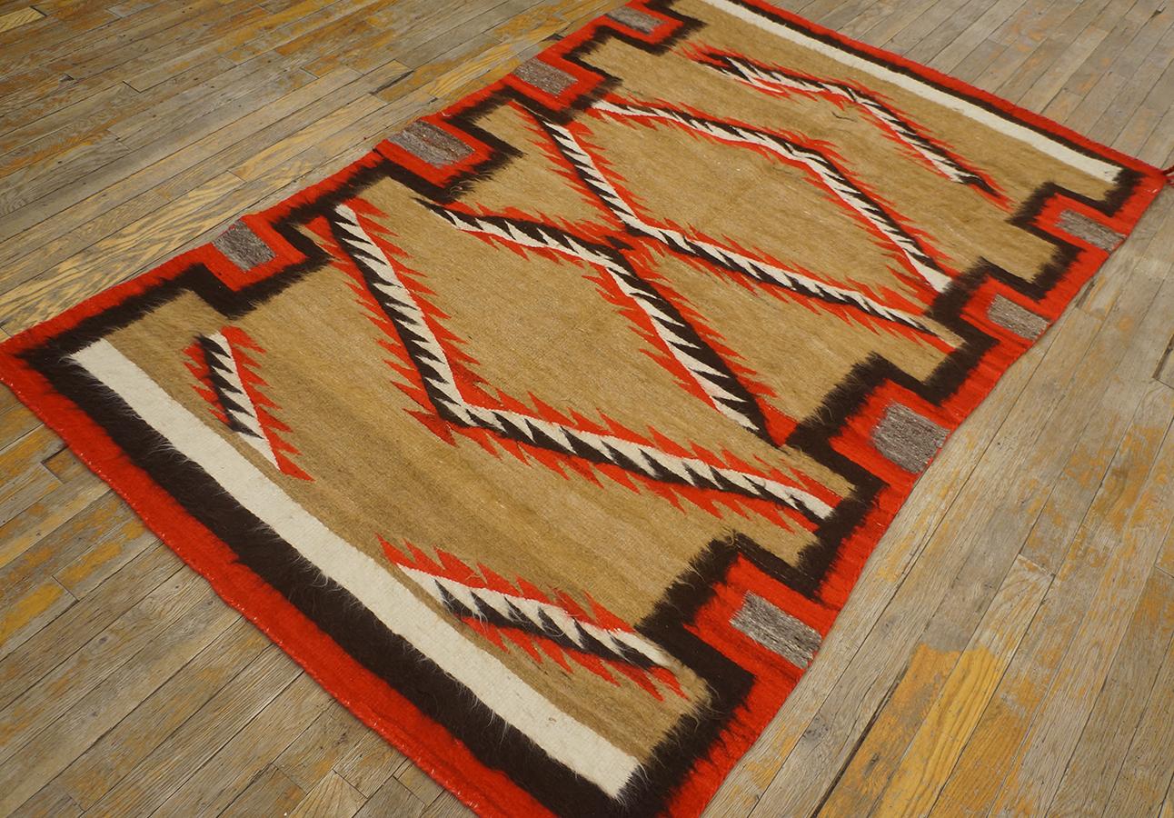 Antique American Navajo rug 4' 0'' x 6' 2''.
