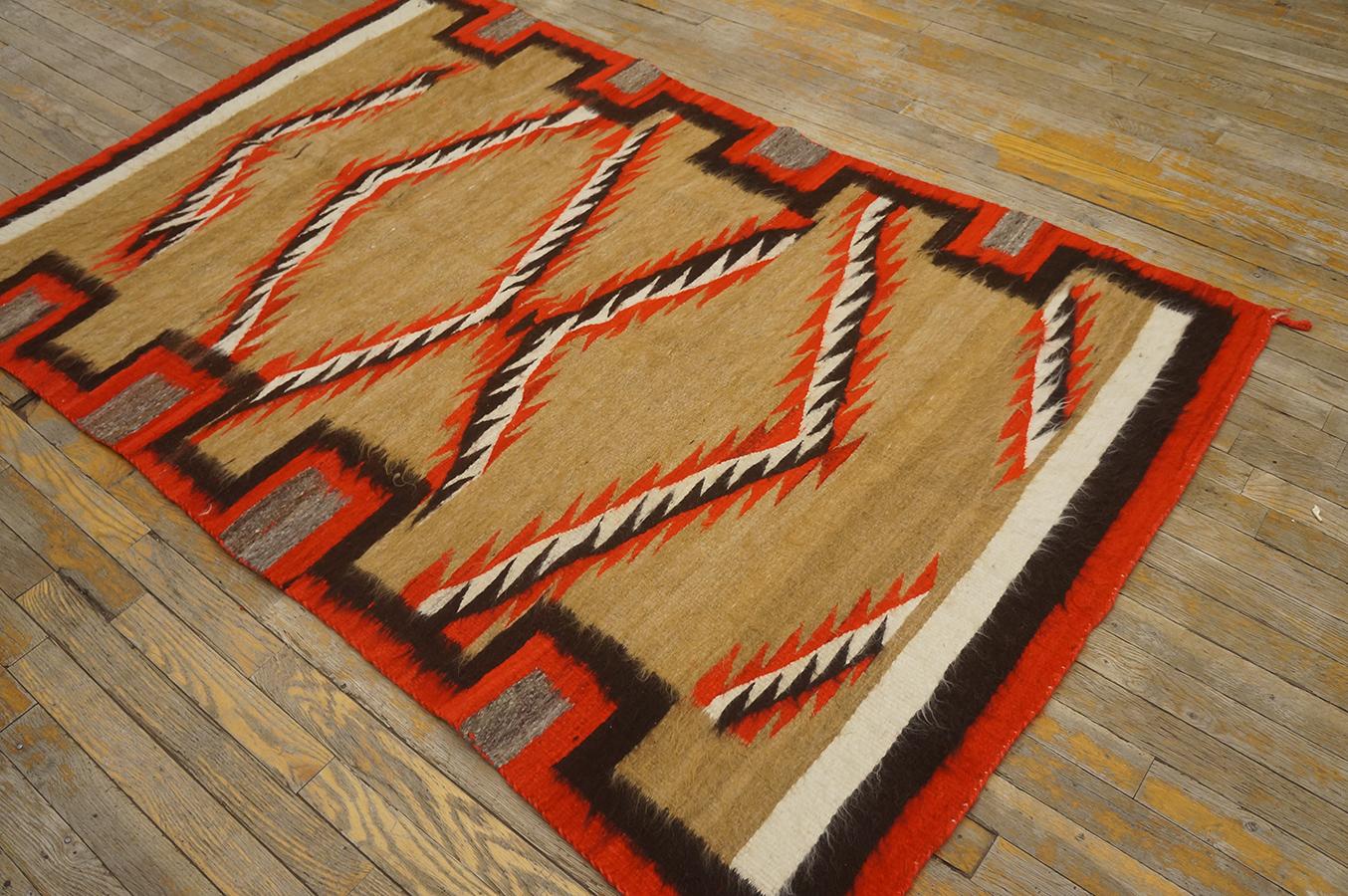 Early 20th Century American Navajo Rug (4'  x 6' 2