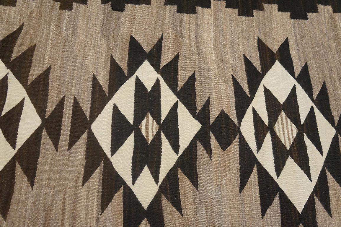 Early 20th Century American Navajo Two Grey Hills Carpet ( 4' x 7' - 122 x 213 ) For Sale 5