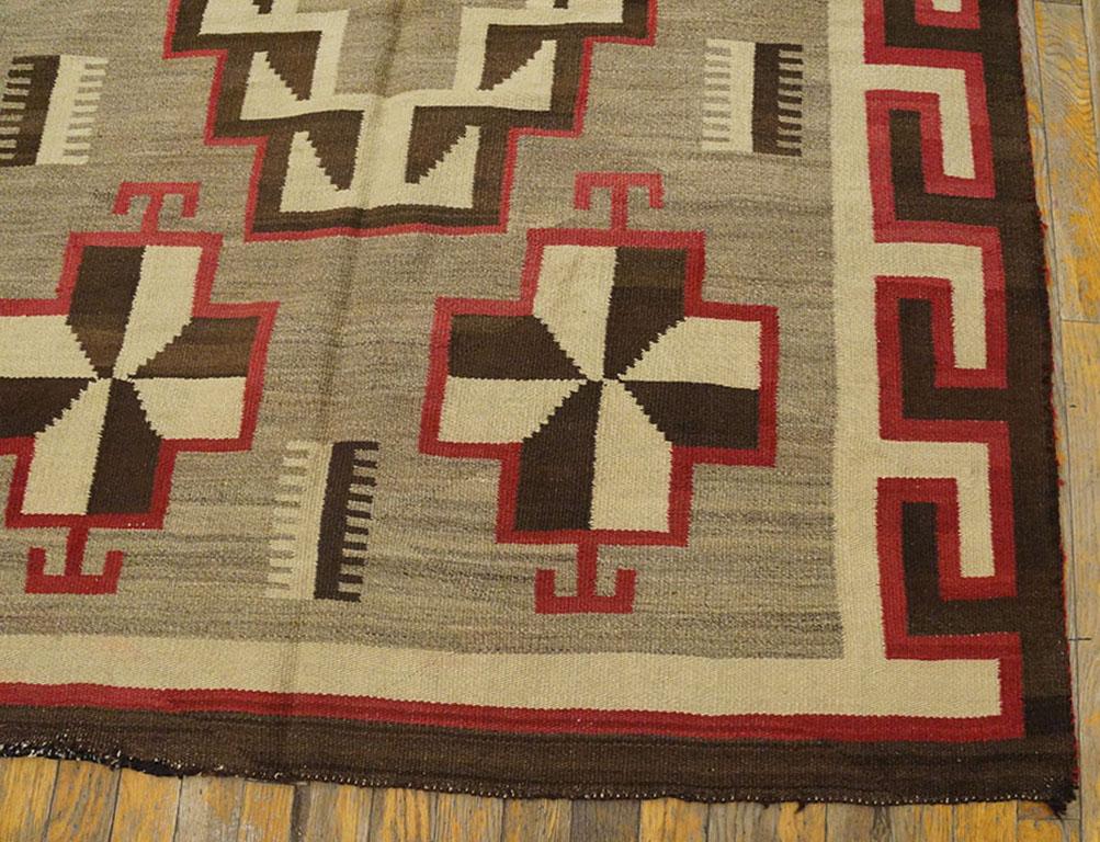 Americano Tappeto Navajo americano del 1920 ( 4' 6