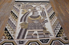 Mid 20th Century Mexican Zapotec Flat-Weave Carpet ( 5' x 7' - 152 x 213 )