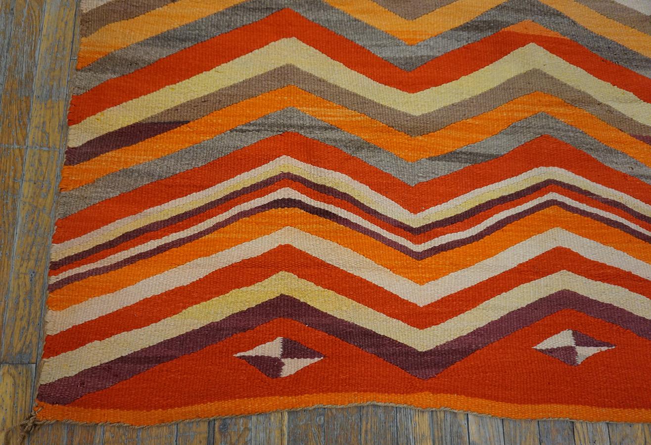 19th Century Transitional Period American Navajo Carpet (5'5