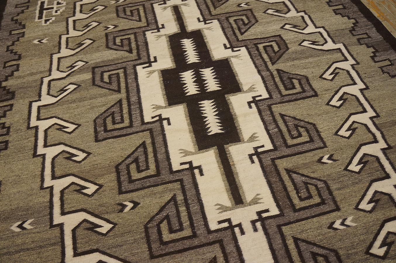 Tapis Navajo américain des années 1940 ( 6' 10