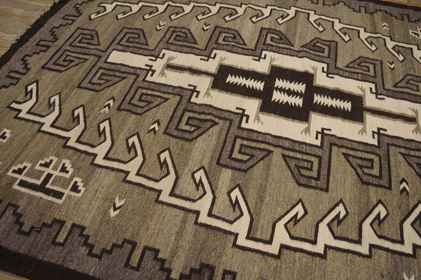 Tapis Navajo américain des années 1940 ( 6' 10