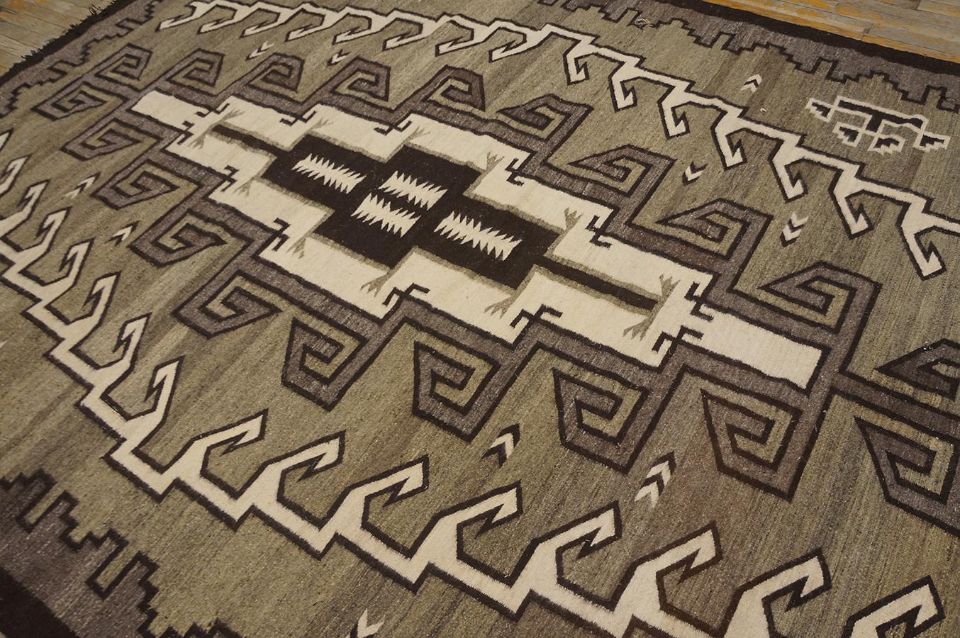 Mid-20th Century 1940s American Navajo Carpet ( 6' 10