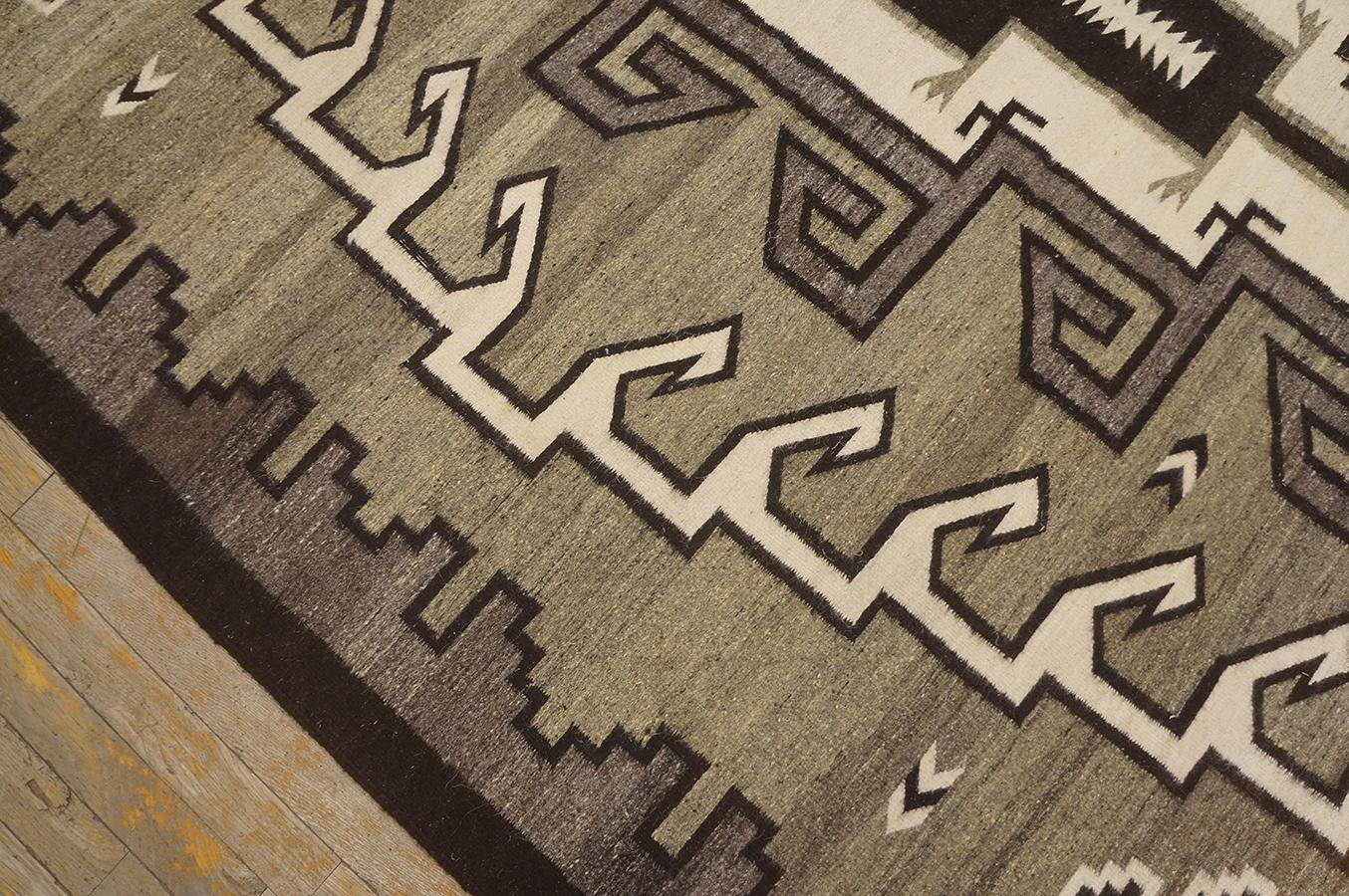 Wool 1940s American Navajo Carpet ( 6' 10