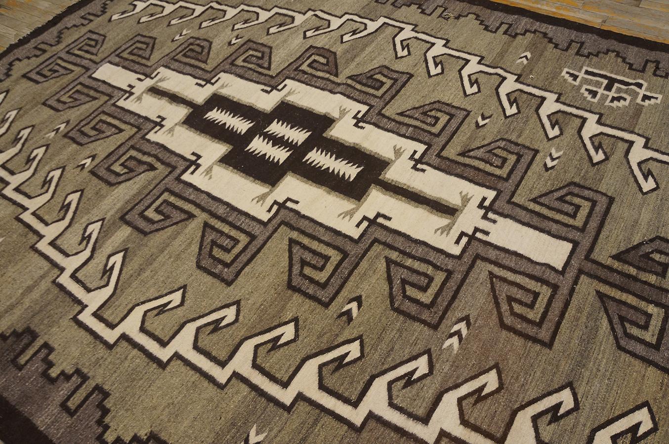 Tapis Navajo américain des années 1940 ( 6' 10