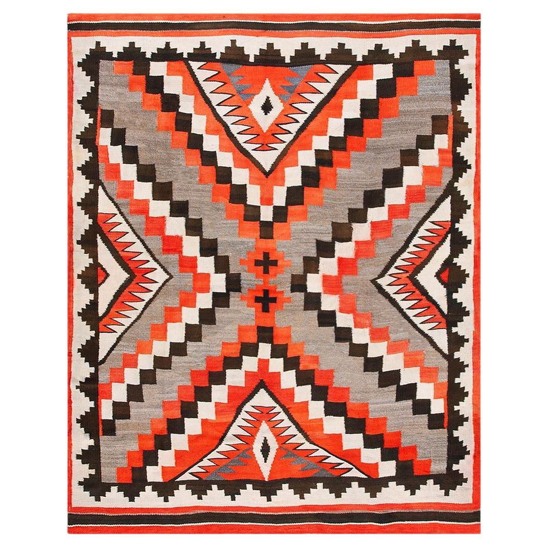 Amerikanischer Navajo-Teppich des frühen 20. Jahrhunderts ( 6'3" x 7'9" - 190 x 235) 