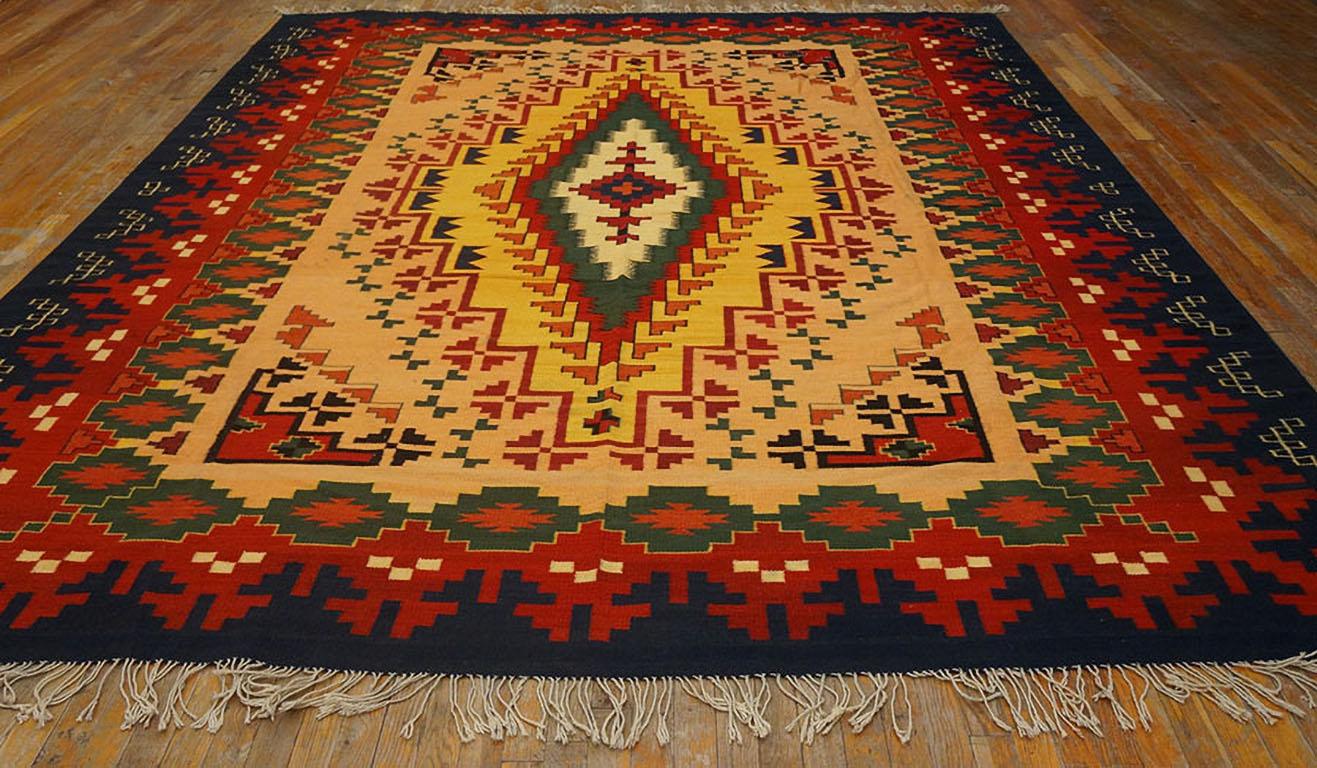 Mitte des 20. Jahrhunderts Navajo-Teppich ( 9''6 x 11''6 - 290 x 350) im Angebot 3