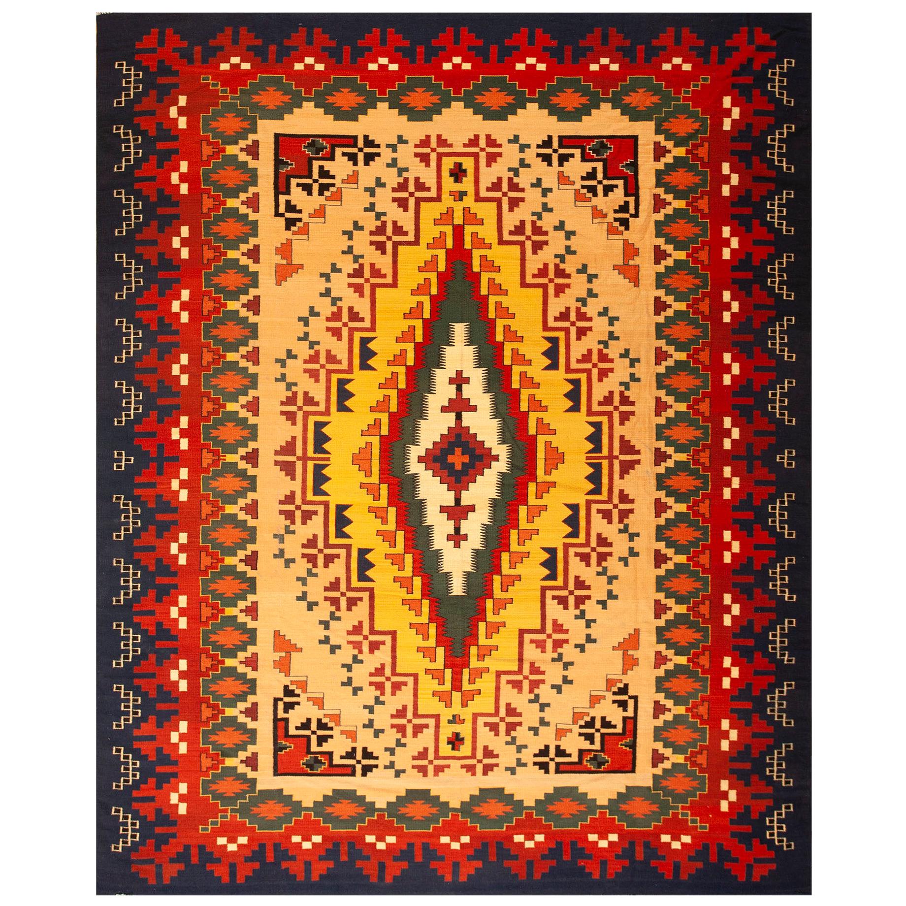 Mitte des 20. Jahrhunderts Navajo-Teppich ( 9''6 x 11''6 - 290 x 350) im Angebot