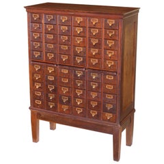 Antique American Oak Card Catalog