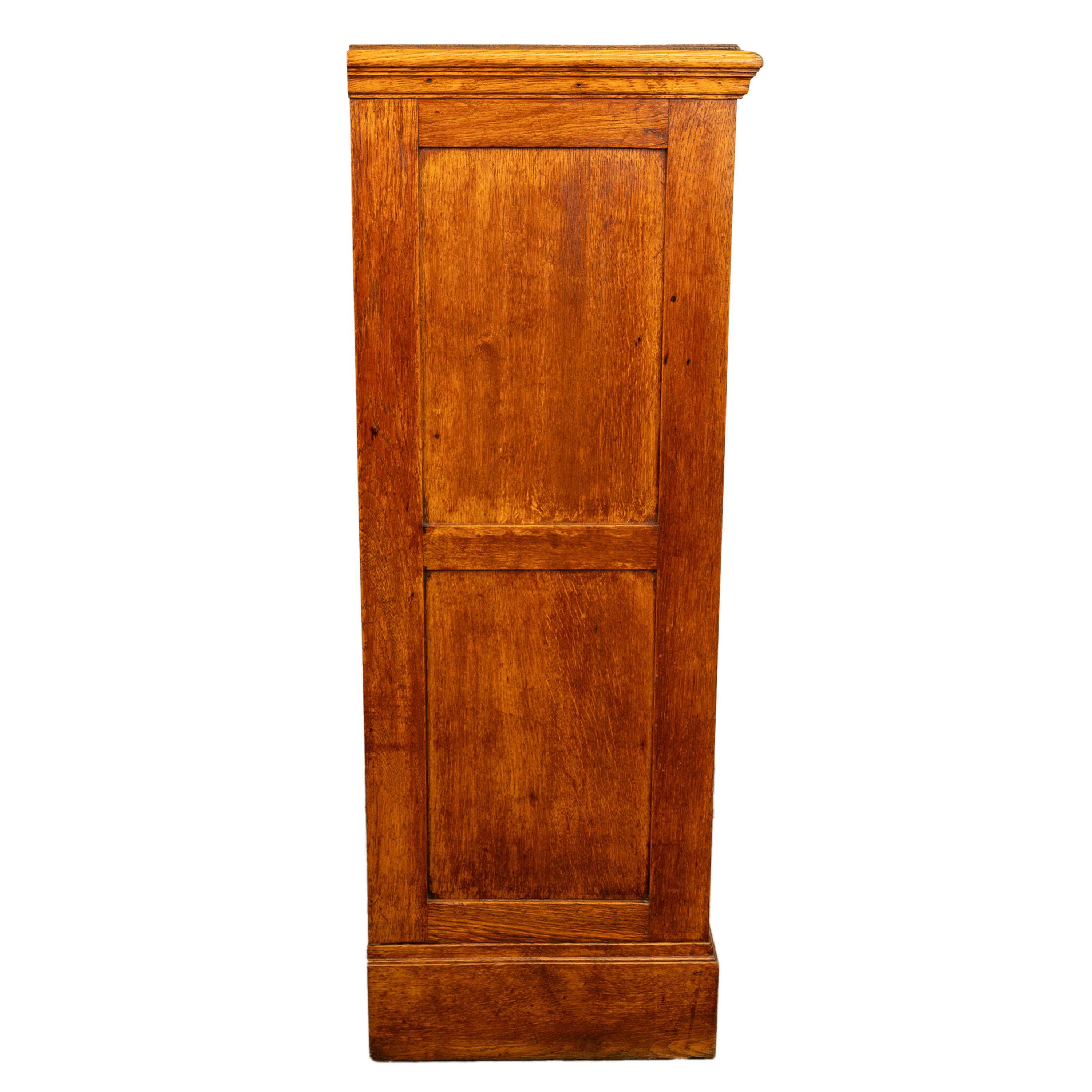Antique American Oak Double Tambour Roll Top 16 Drawer Filing Cabinet 1910 9