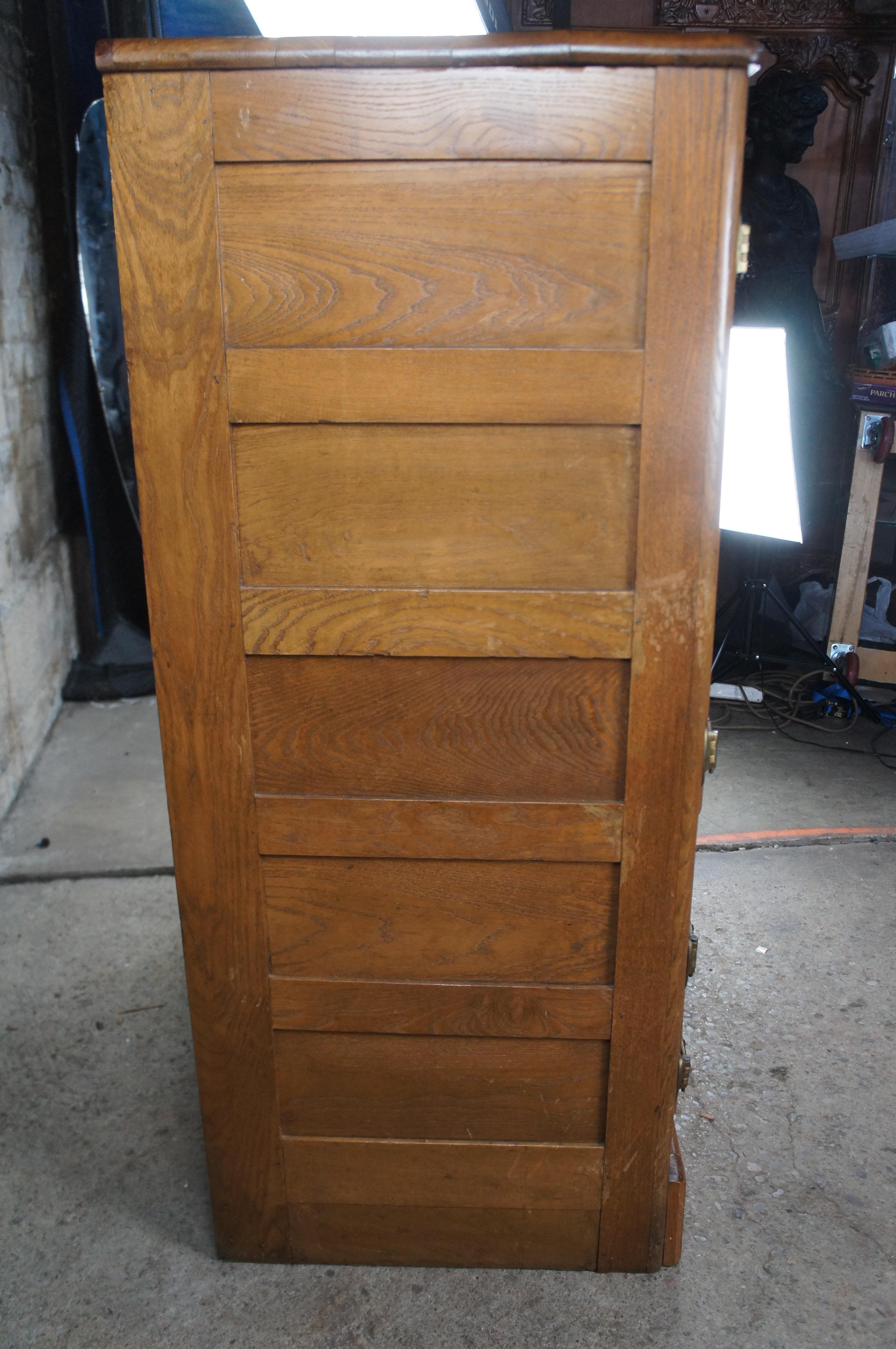 Antiguo Roble Americano Granja Cocina Despensa Nevera Hielera Bar Armario 6