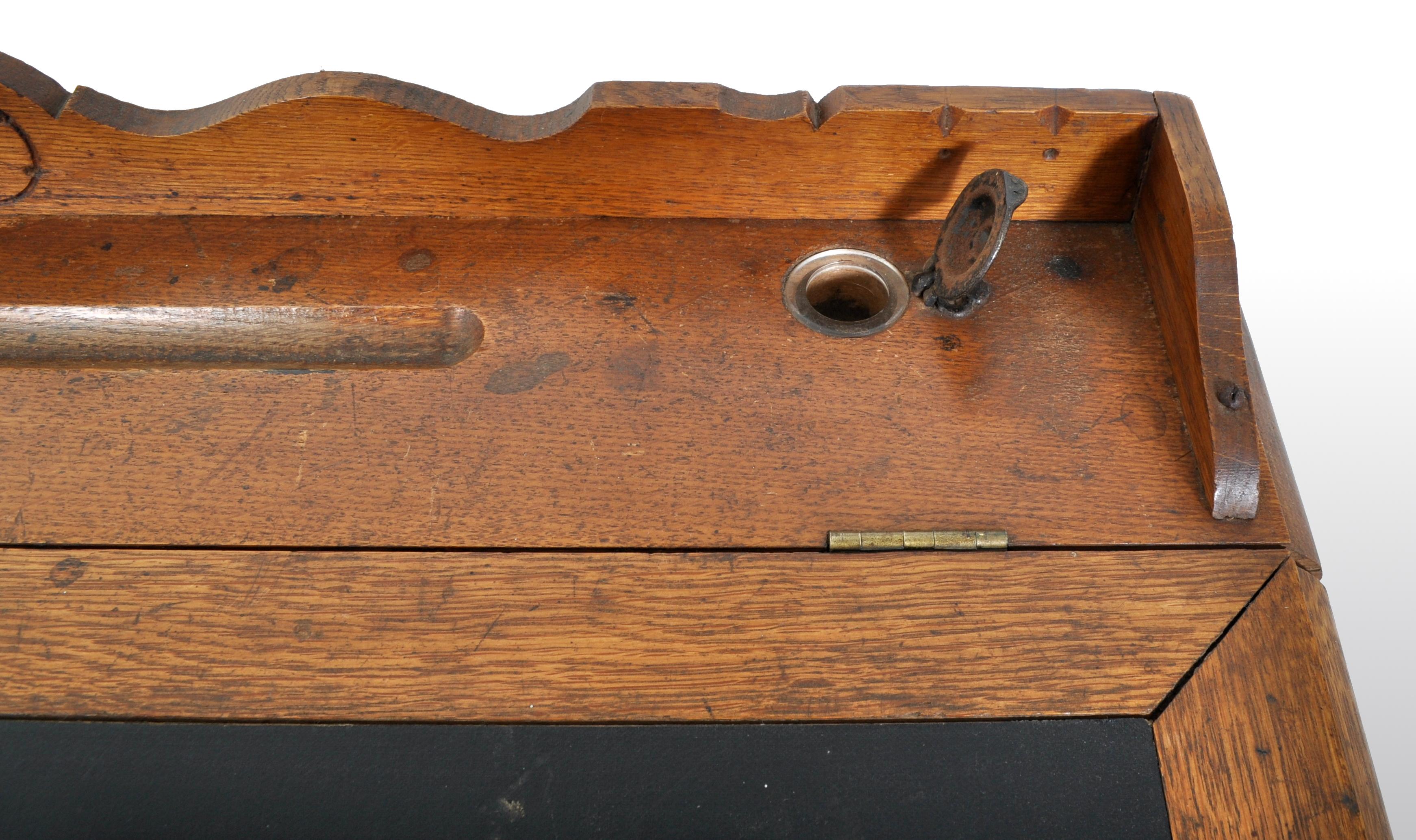 Antique American Oak Mercantile Country Store Desk Spool Cabinet, Willimantic 1