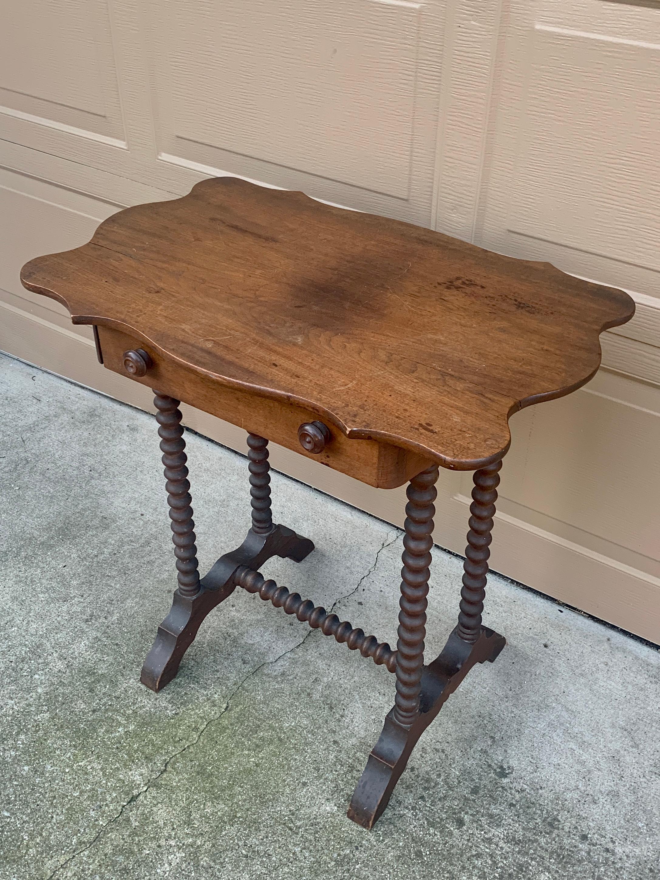 antique spindle table