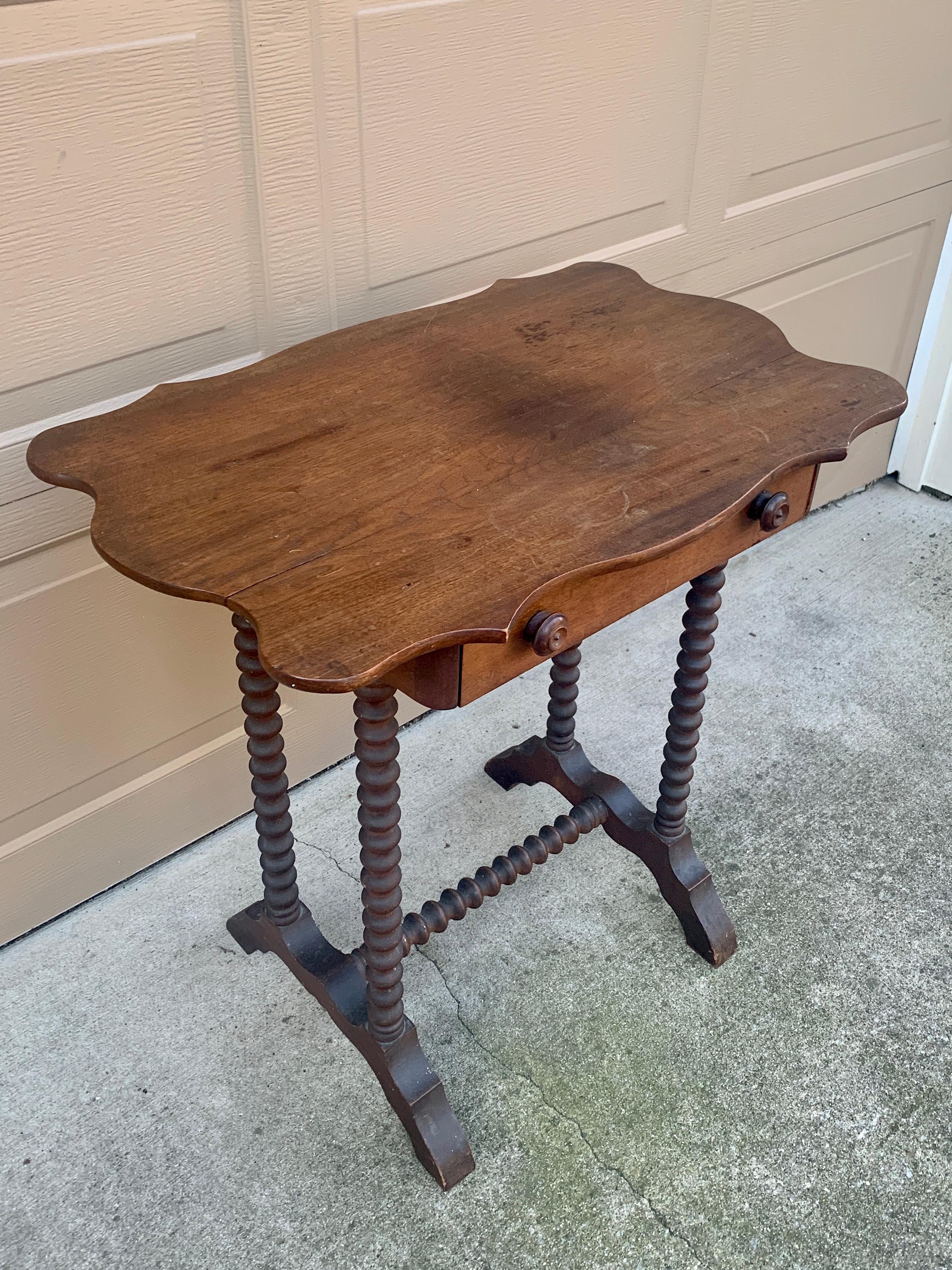 bobbin side table antique