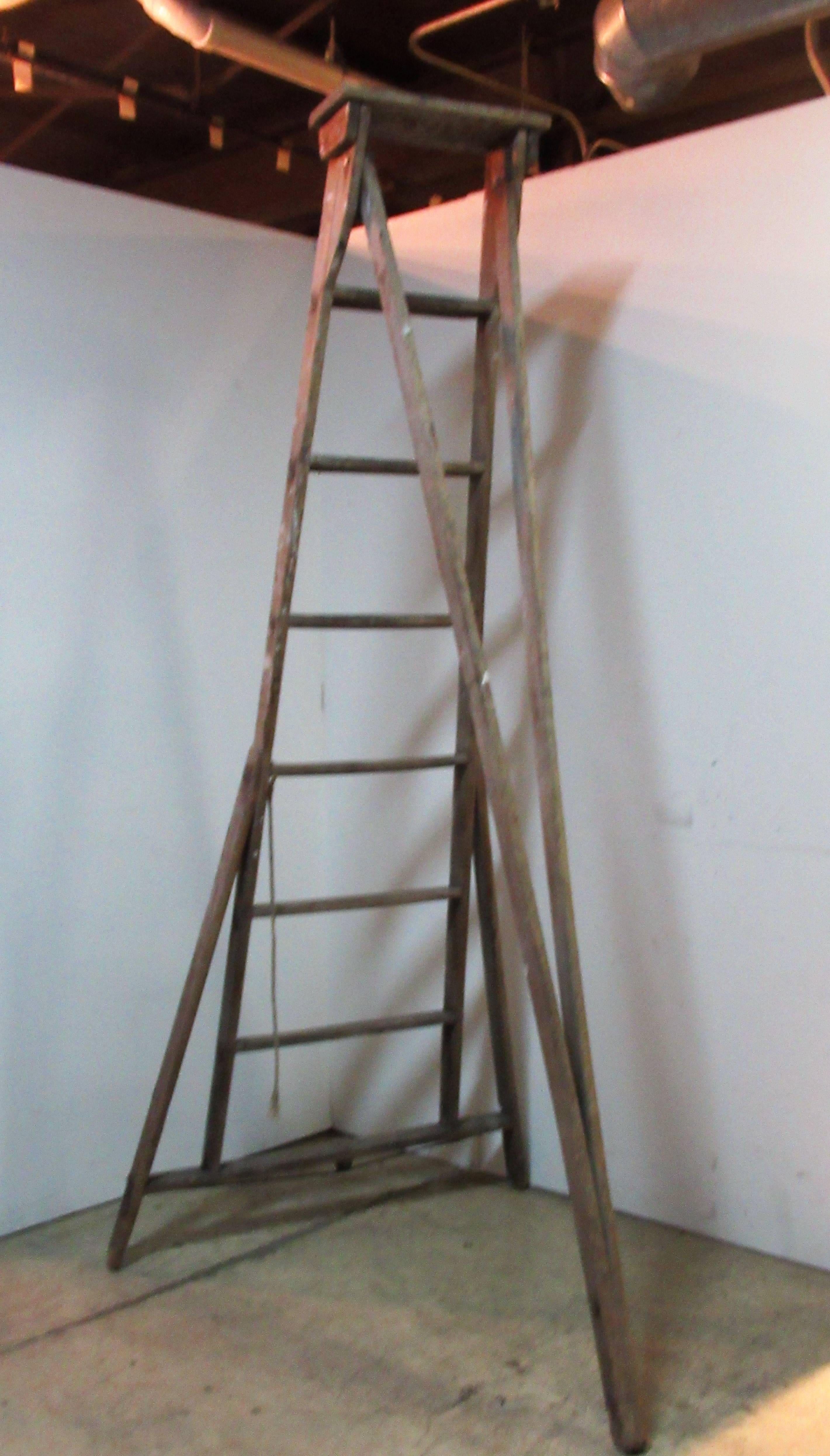 20th Century Antique American Orchard Harvest Ladder